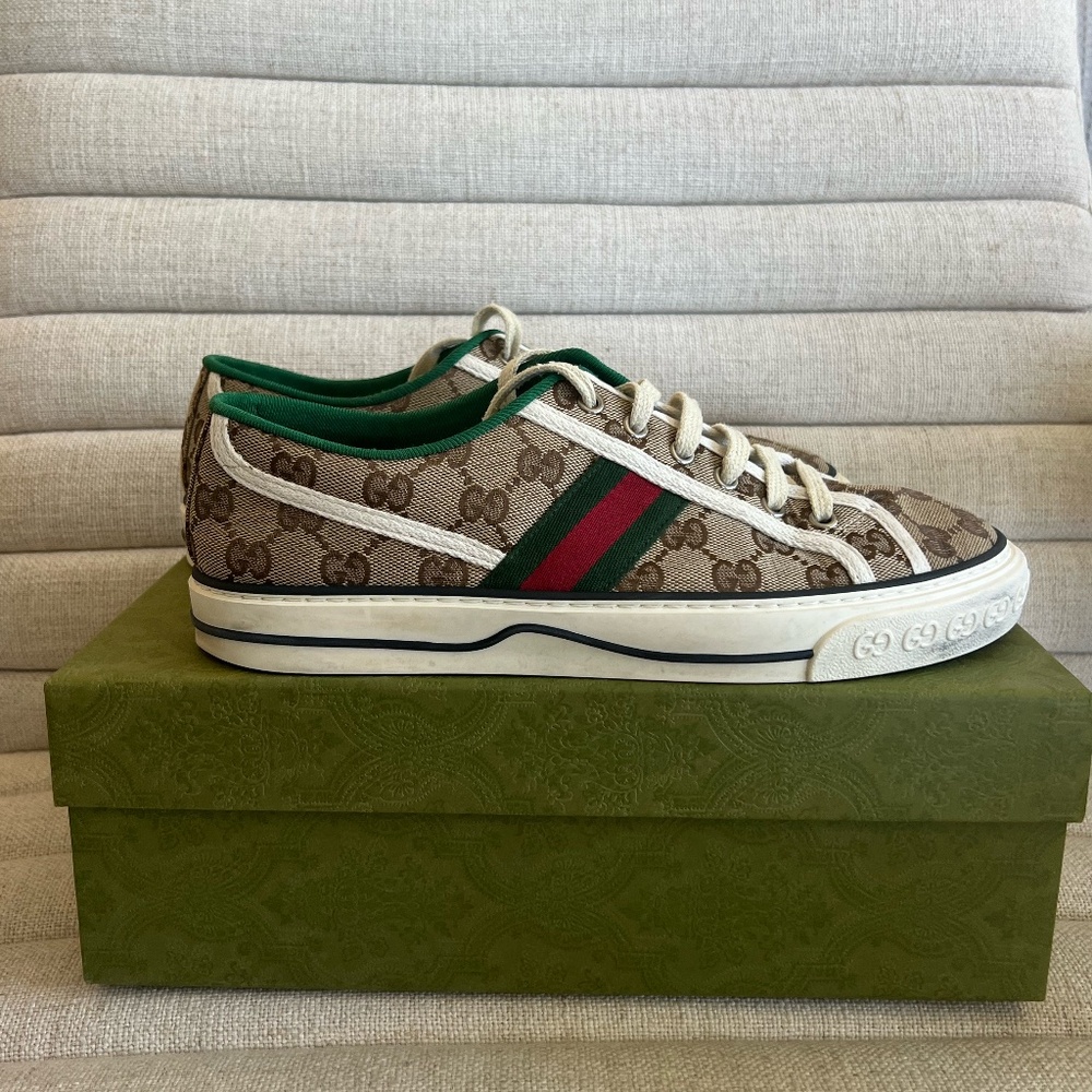 Authentic Gucci Women's Tennis 1977 Low Top Sneaker, Sz 40